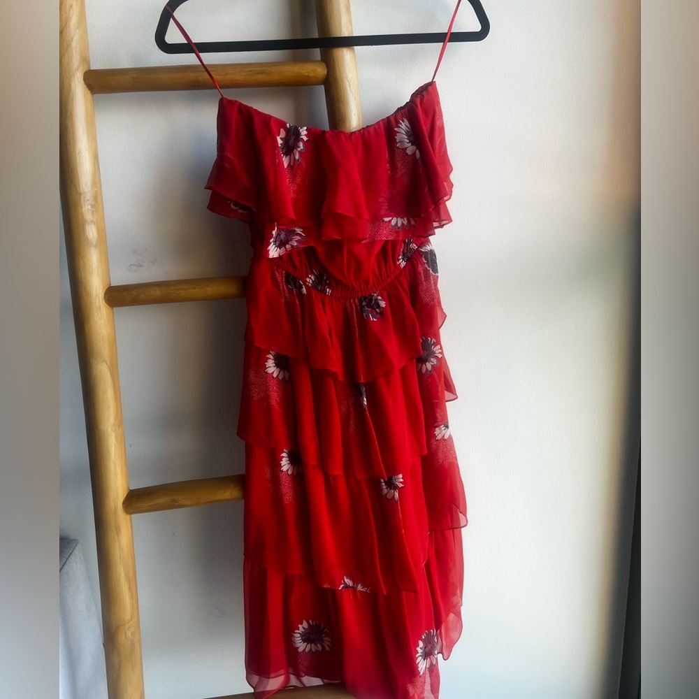Rebecca Taylor Red Floral Kids Dress